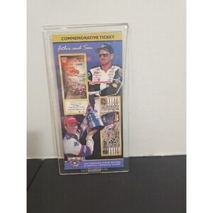 Dale Earnhardt Sr & JR 1998 Commemorative Ticket Like Father Like Son
